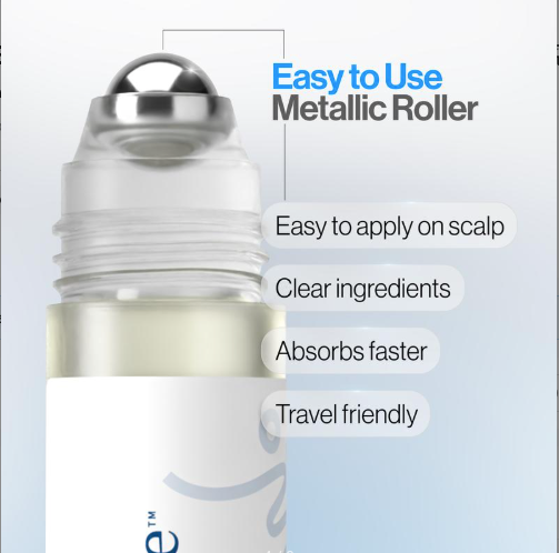 Be Bodywise Hair Growth Roll-On Serum for Men & Women | 3% Rosemary, 3% Redensyl, 2% AnaGain | Precision Scalp Applicator | Paraben/Sulphate-Free | Non-Oily | DHT Blocking